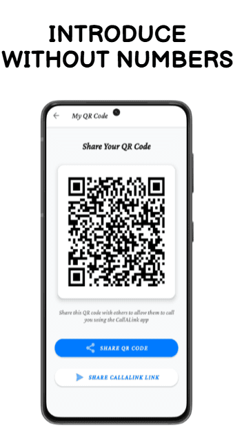 CallaLink QR code - share call link without revealing phone number