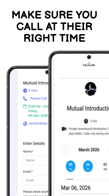 Scheduled call request page showing time-controlled calling to protect phone privacy on matrimony sites